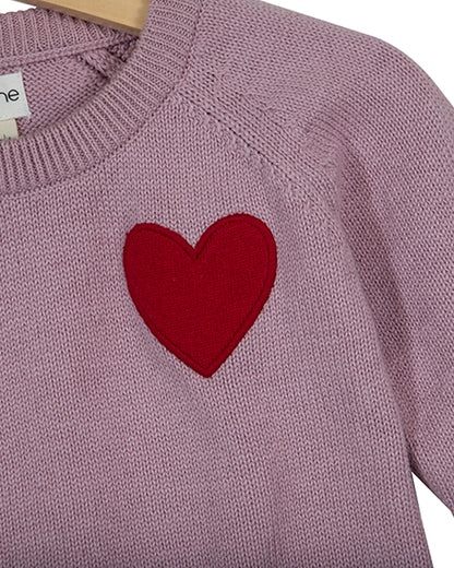 Pomme Lavender Sweater-Solid-100% Cotton-For Infants