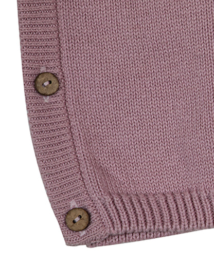 Pomme Lavender Sweater-Solid-100% Cotton-For Infants