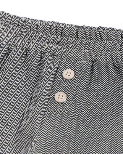 Chicco Grey Trouser-Pattern-Cotton-For Infants