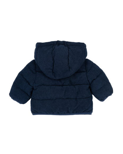Chicco Navy Blue Winter Wear Jacket-Long Sleeves-Bear Embroidered-Polyester-For Infants