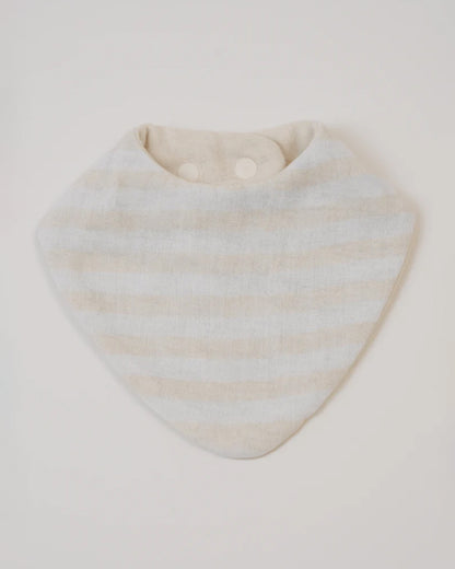 Baby Jalebi Floral Ballerina Stripes Organic Cotton Muslin Bib-Set of 3-Super Soft Absorbent & Reversible-For Infants
