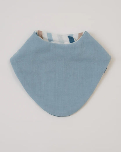 Baby Jalebi Roadster Stripes Organic Cotton Muslin Bib-Set of 3-Super Soft Absorbent & Reversible-For Infants