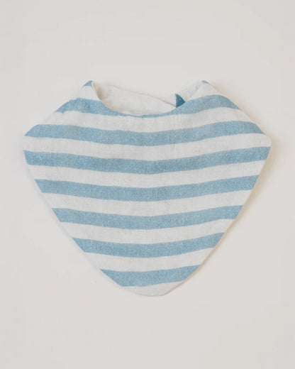 Baby Jalebi Roadster Stripes Organic Cotton Muslin Bib-Set of 3-Super Soft Absorbent & Reversible-For Infants