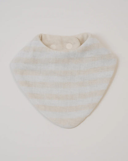 Baby Jalebi Neutrals Organic Cotton Muslin Bib-Set of 3-Super Soft Absorbent & Reversible-For Infants