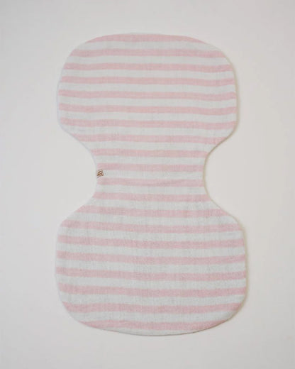 Baby Jalebi Floral Ballerina Stripes Organic Cotton Muslin Burp Cloth-Set of 3-Super Soft Absorbent & Reversible-For Infants