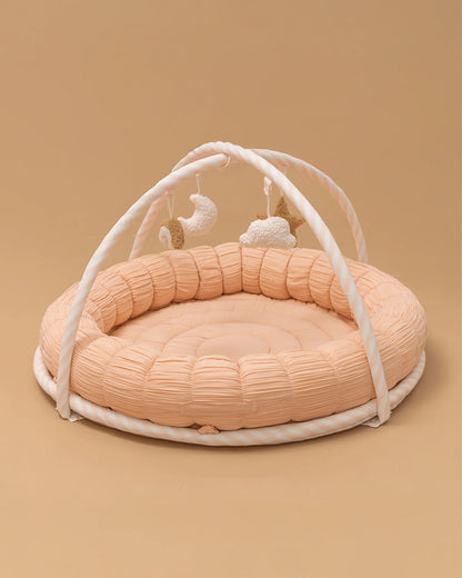 Baby Jalebi The Complete Dream Team Island Playmat & Playgym With Bumper Set-Pink-Perfect For Tummy Time-0M+