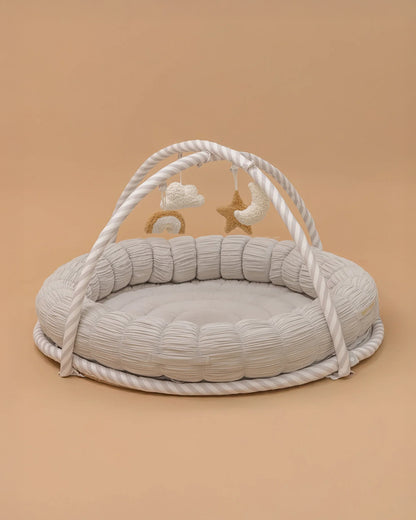 Baby Jalebi The Complete Dream Team Island Playmat & Playgym With Bumper Set-Grey-Perfect For Tummy Time-0M+