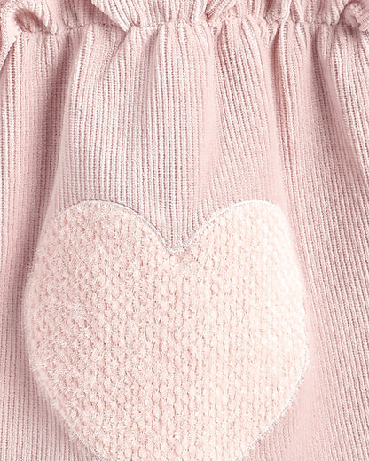 Chicco Pastel Pink Front Open Sleepsuit-Solid-Cotton-For Infants