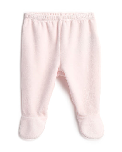 Chicco Pastel Pink Top & Legging Set-Printed-Cotton-For Infants
