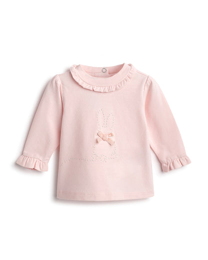 Chicco Peach Top-Printed-Cotton-For Infants
