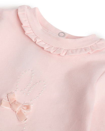 Chicco Peach Top-Printed-Cotton-For Infants