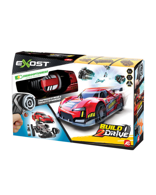 Silverlit Exost Build 2 Drive Remote Control Car-Vehicle Toy-With 20+ Parts-Rechargeable Battery-6Y+