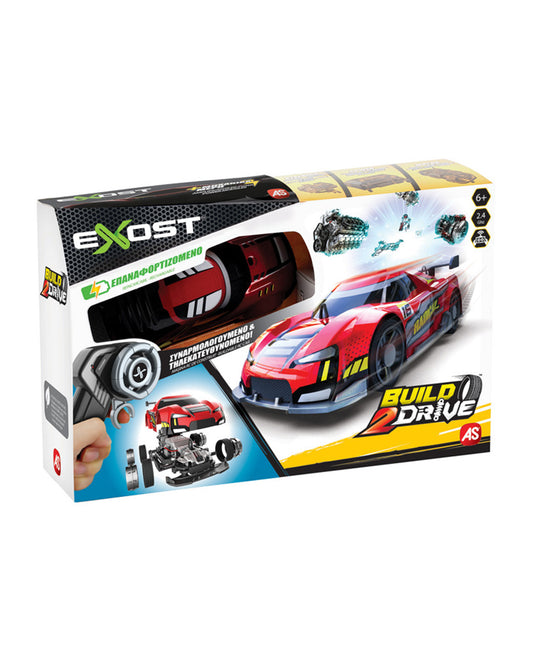 Silverlit Exost Build 2 Drive Remote Control Car-Vehicle Toy-With 20+ Parts-Rechargeable Battery-6Y+