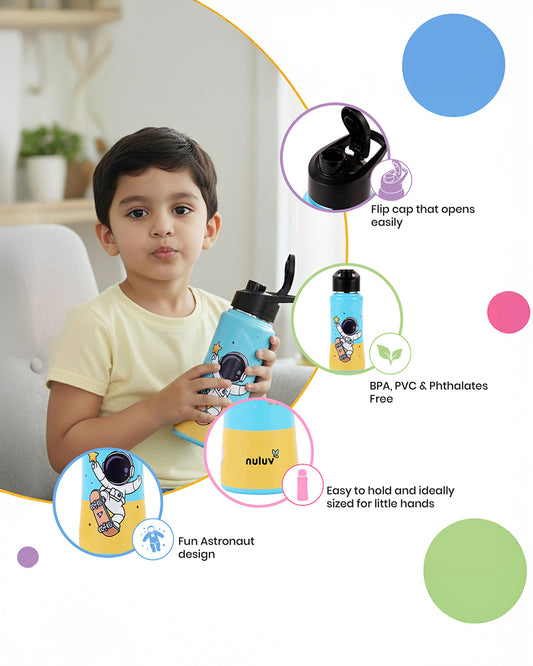 Nuluv Sport Space Spout Sipper-With Flip Cap-BPA & PVC Free-500 ml