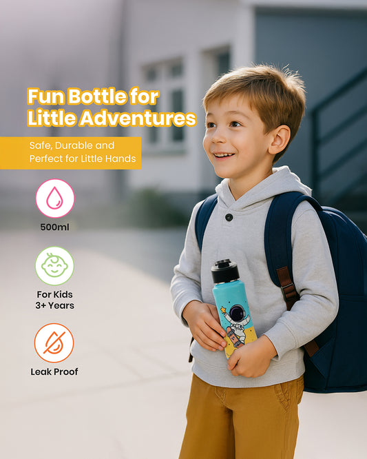 Nuluv Sport Space Spout Sipper-With Flip Cap-BPA & PVC Free-500 ml