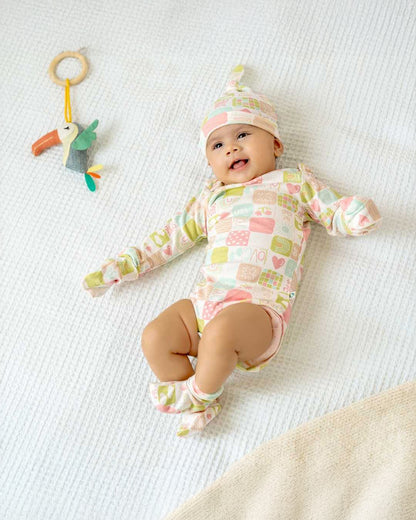 Cocoon Care Peach Caps, Booties & Mittens Set-Bamboo-Kindness Cave-For Infants