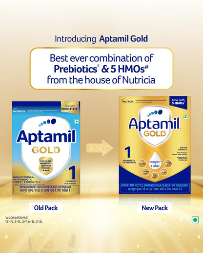 Aptamil Gold Infant Formula Milk Powder-Stage 1-For 0 to 6M