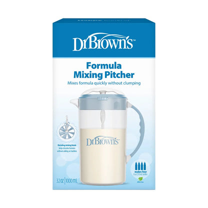 Dr. Brown’s Formula Mixing Pitcher - BPA Free Plastic - Easy Pour Spout - Blue - 1100ml