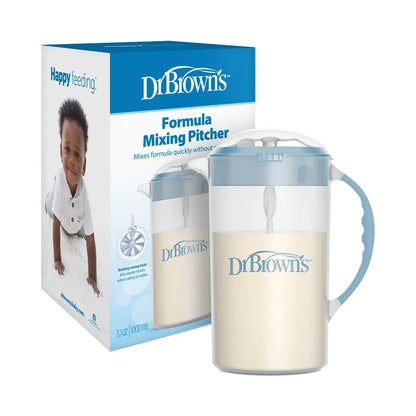 Dr. Brown’s Formula Mixing Pitcher - BPA Free Plastic - Easy Pour Spout - Blue - 1100ml