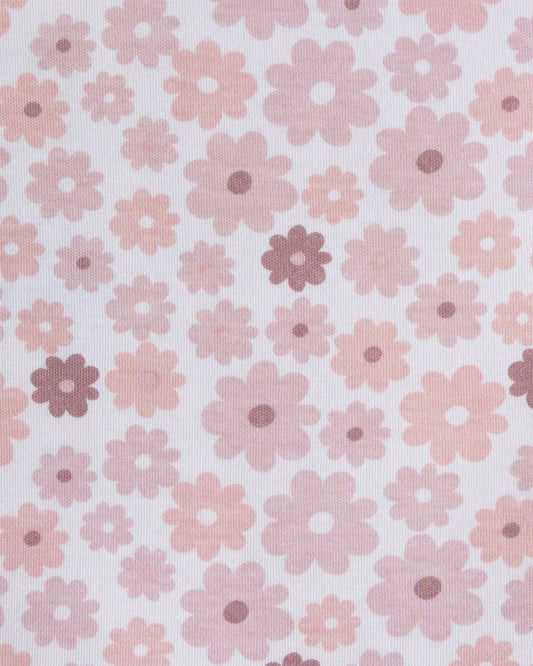 Twingle 100% Organic Cotton Baby Bodysuit & Leggings Set-Long Sleeves-Nickel Free Snaps-White-Floral Print-For Infants