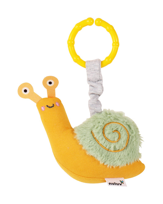 nuluv Snail Buddy Rattle Toy-Easy Attachment with Stroller & Crib-For 3M+