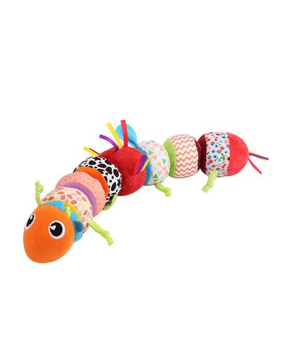 nuluv Activity Caterpillar Rattle & Soft Toy with Crinkle Sound-Non Toxic-Plush Toy-For 3M+