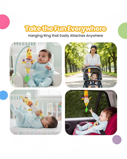 nuluv Jittery Musical Moo Soft Toy-Non Toxic-Plush Toy-3M+