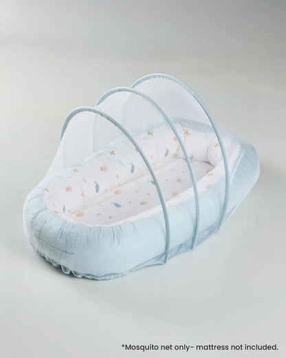 Aariro Cozy Nest Mosquito Net-Under the Sea-Organic Cotton-Newborn Bed-0-8M