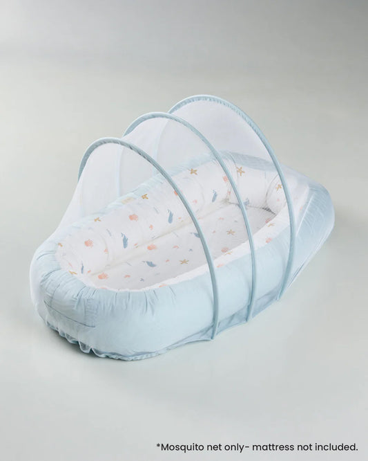Aariro Cozy Nest Mosquito Net-Under the Sea-Organic Cotton-Newborn Bed-0-8M