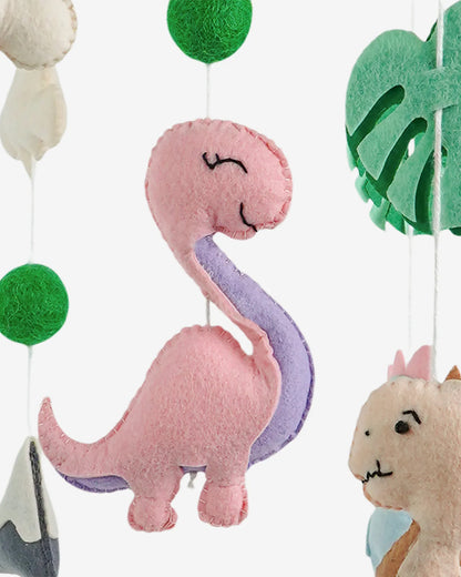 Babble Wrap Cot Mobile-Jurassic Journey-Stimulates Baby's Visual Senses-For Calm Baby Sleep