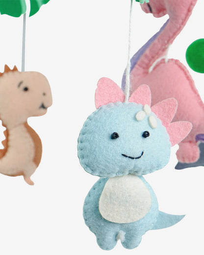 Babble Wrap Cot Mobile-Jurassic Journey-Stimulates Baby's Visual Senses-For Calm Baby Sleep