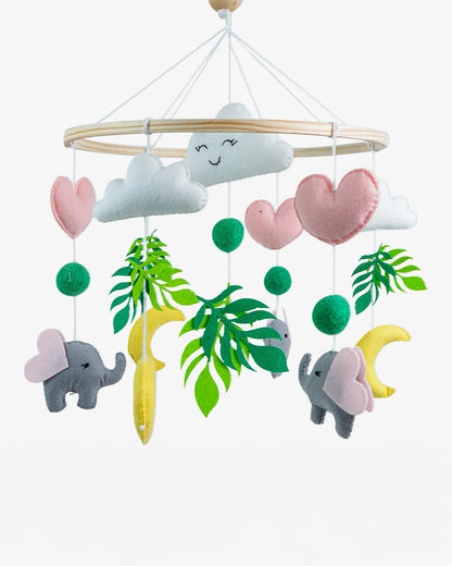 Babble Wrap Cot Mobile-Tiny Trunk-Stimulates Baby's Visual Senses-For Calm Baby Sleep