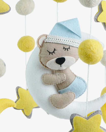 Babble Wrap Cot Mobile-Dreaming Teddy Bear-Stimulates Baby's Visual Senses-For Calm Baby Sleep