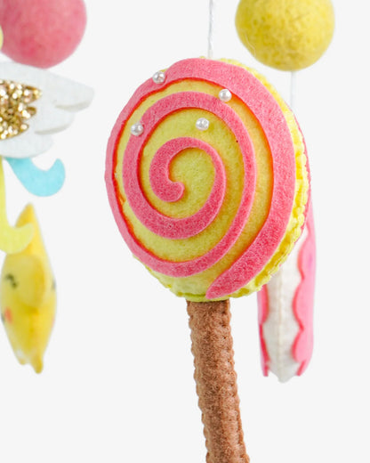 Babble Wrap Cot Mobile-Whimsical Unicorn-Stimulates Baby's Visual Senses-For Calm Baby Sleep