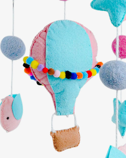 Babble Wrap Cot Mobile-Unicorn’s Rainbow Flight-Stimulates Baby's Visual Senses-For Calm Baby Sleep