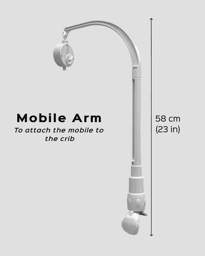 Babble Wrap Manual Music Box with Cot Mobile Arm