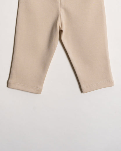 Twingle 100% Organic Cotton Baby Bodysuit & Leggings Set-Long Sleeves-Nickel Free Snaps-White-Hearts & Stars Print-For Infants