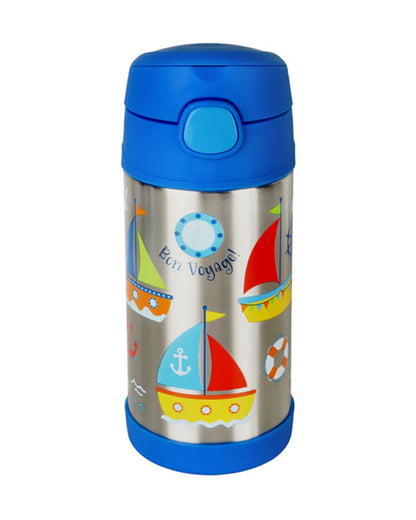 Hopop Insulated Stainless Steel Sipper Water Bottle for Kids-Boat Design-300ml