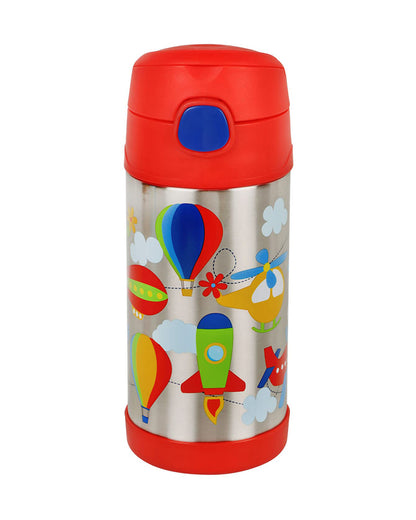 Hopop Insulated Stainless Steel Sipper Water Bottle for Kids-Flyhigh Design-300ml