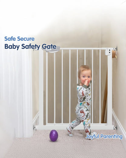 Hopop Baby Safety Gate With Two Way Auto Close-Dual Lock With One Hand Access-75x85cm-For Babies