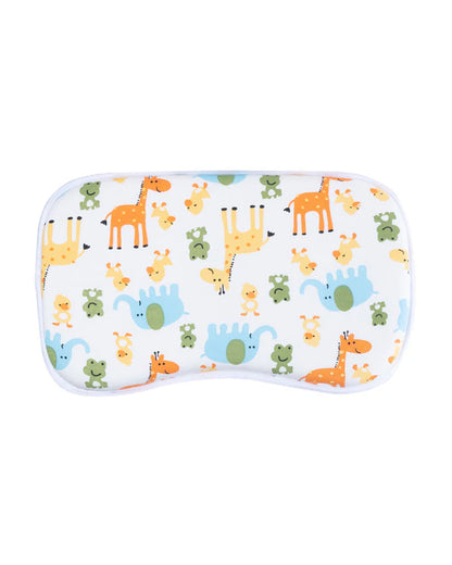 Hopop Memory Foam Baby Pillow-Prevents Flat Head Syndrome-Eases Neck Tension of Baby-Giraffe-For Infants
