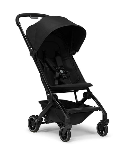 Joolz Aer+ Cabin Friendly Stroller-All Wheel Suspension-One Hand Fold-Flat Reclining Seat-Travel System Compatible-Includes Travel Bag-10 Years Transferable Warranty-For 0 to 4Y (Upto 22Kg)-Space Black