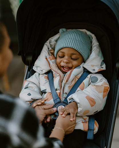 Joolz Aer+ Cabin Friendly Stroller-All Wheel Suspension-One Hand Fold-Flat Reclining Seat-Travel System Compatible-Includes Travel Bag-10 Years Transferable Warranty-For 0 to 4Y (Upto 22Kg)-Space Black