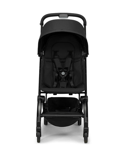 Joolz Aer+ Cabin Friendly Stroller-All Wheel Suspension-One Hand Fold-Flat Reclining Seat-Travel System Compatible-Includes Travel Bag-10 Years Transferable Warranty-For 0 to 4Y (Upto 22Kg)-Space Black