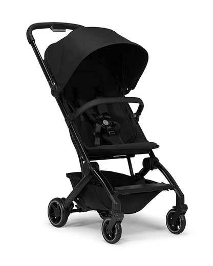 Joolz Aer+ Cabin Friendly Stroller-All Wheel Suspension-One Hand Fold-Flat Reclining Seat-Travel System Compatible-Includes Travel Bag-10 Years Transferable Warranty-For 0 to 4Y (Upto 22Kg)-Space Black