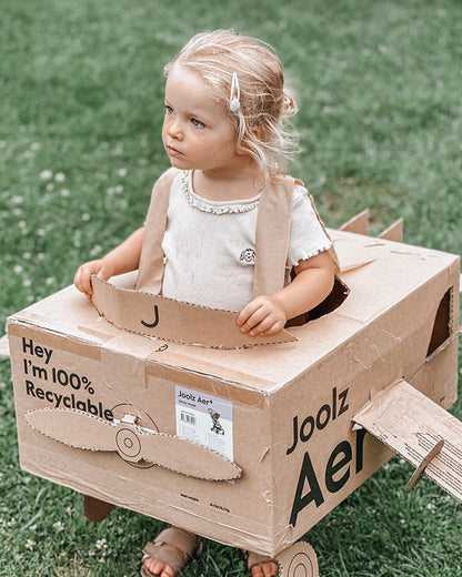 Joolz Aer+ Cabin Friendly Stroller-All Wheel Suspension-One Hand Fold-Flat Reclining Seat-Travel System Compatible-Includes Travel Bag-10 Years Transferable Warranty-For 0 to 4Y (Upto 22Kg)-Space Black