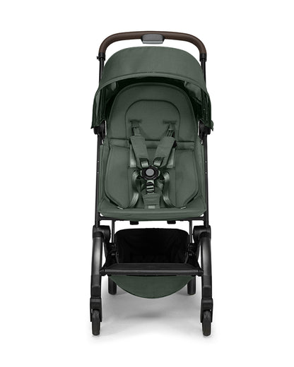 Joolz Aer+ Cabin Friendly Stroller-All Wheel Suspension-One Hand Fold-Flat Reclining Seat-Travel System Compatible-Includes Travel Bag-10 Years Transferable Warranty-For 0 to 4Y (Upto 22Kg)-Forest Green