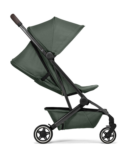 Joolz Aer+ Cabin Friendly Stroller-All Wheel Suspension-One Hand Fold-Flat Reclining Seat-Travel System Compatible-Includes Travel Bag-10 Years Transferable Warranty-For 0 to 4Y (Upto 22Kg)-Forest Green