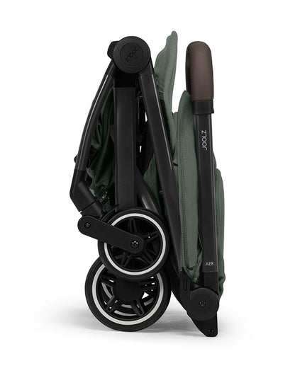 Joolz Aer+ Cabin Friendly Stroller & Carry Cot Travel System-With Bumper Bar & Travel Bag-Forest Green