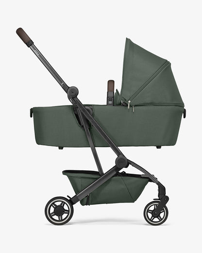 Joolz Aer+ Cabin Friendly Stroller & Carry Cot Travel System-With Bumper Bar & Travel Bag-Forest Green